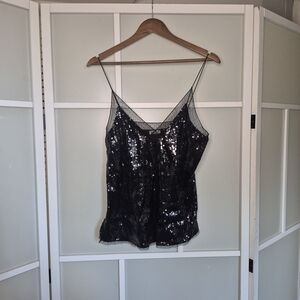 FP Movement by Free People Black Sequin Camisole
